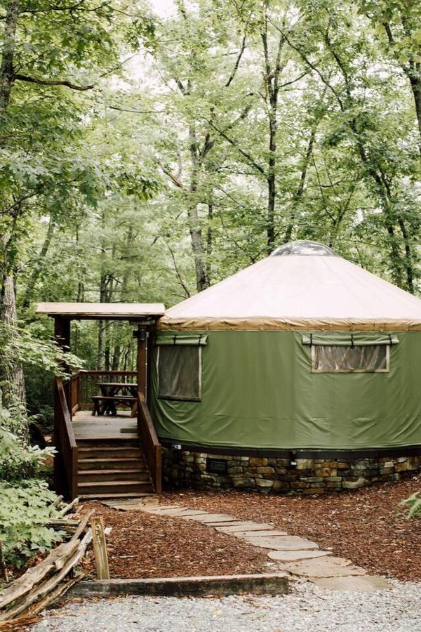 Tuckaseegee @ Sky Ridge Yurts Bryson City Exterior photo